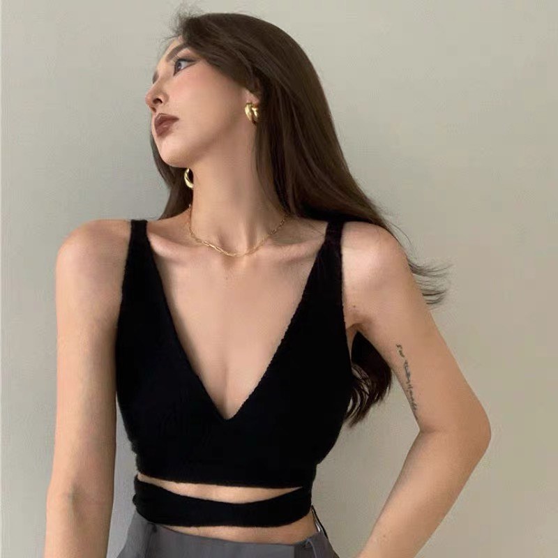 V neck wrap over top