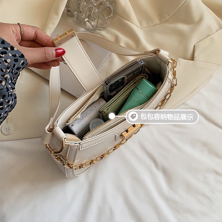 PU chain shoulder bag