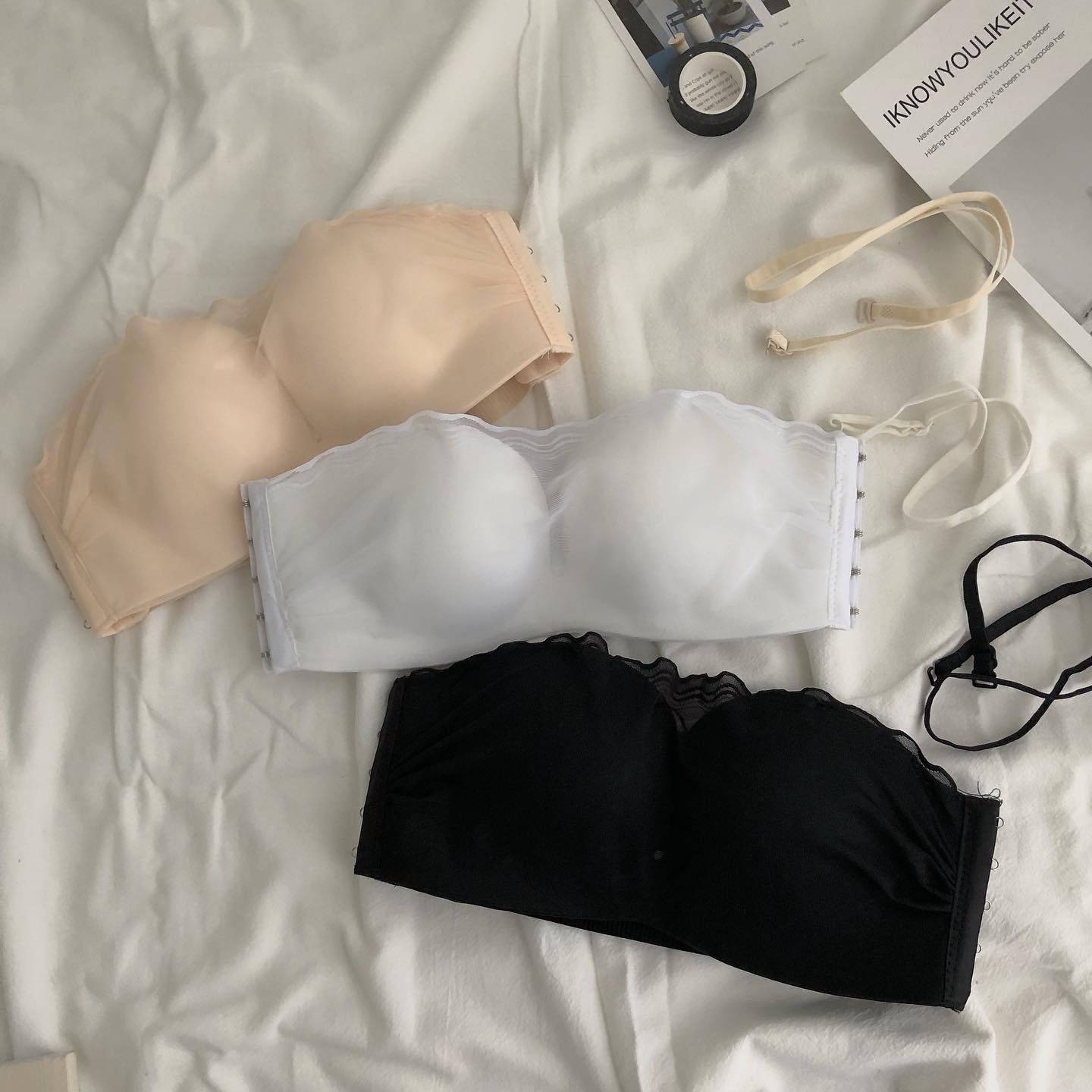 Push up mesh bralette