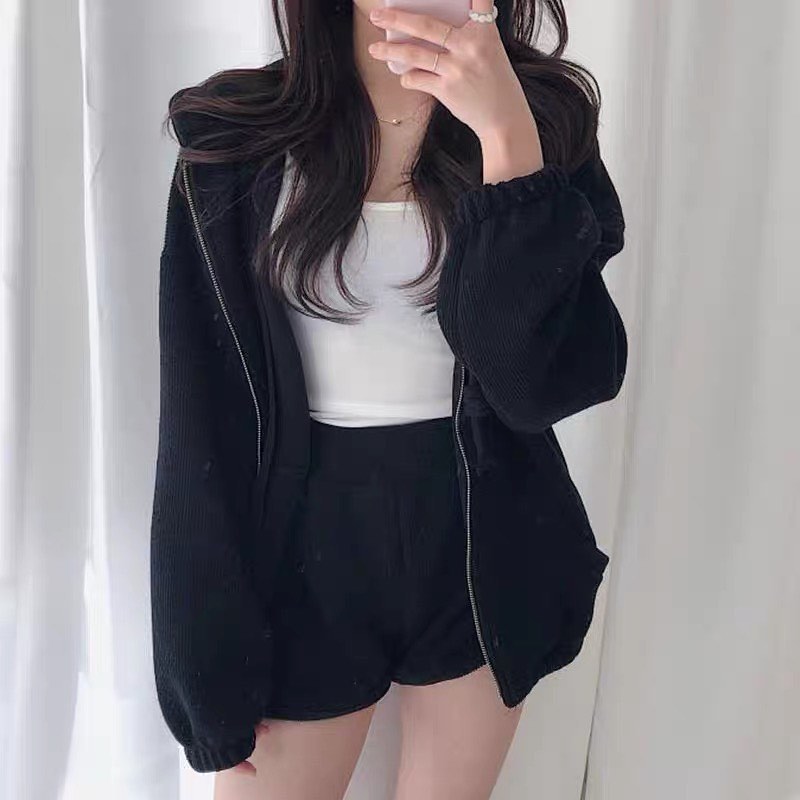 Jacket & shorts set wear