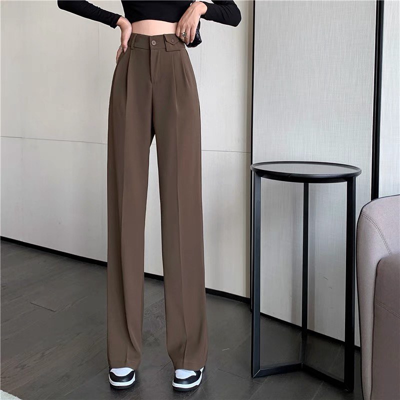 Mini pocket high waist straight trouser