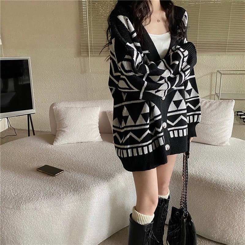 Oversized Knitted Cardigan