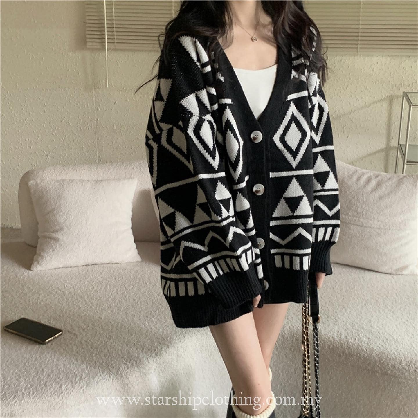 Oversized Knitted Cardigan
