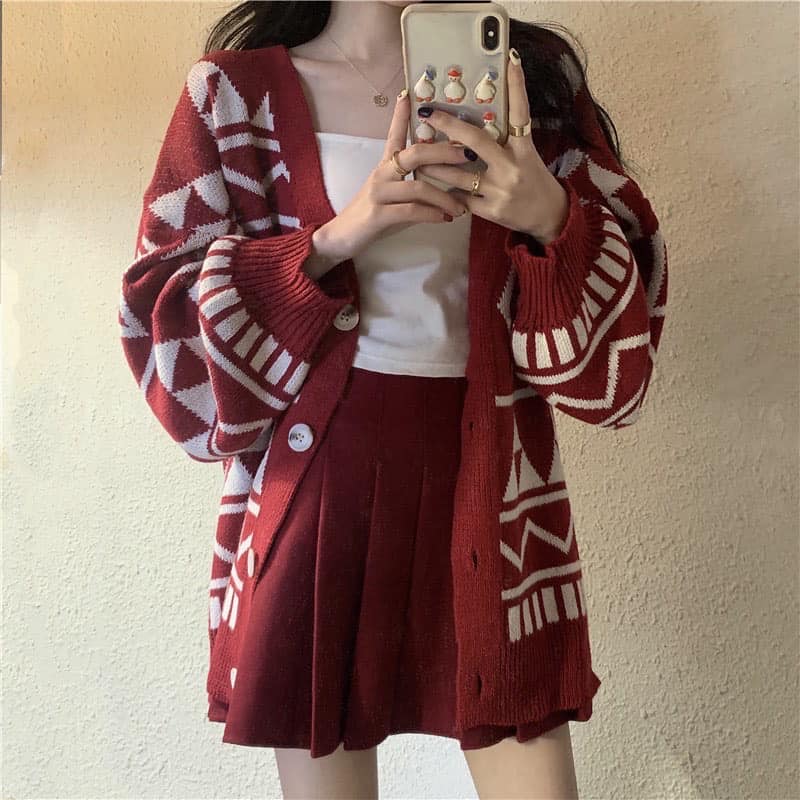Oversized Knitted Cardigan