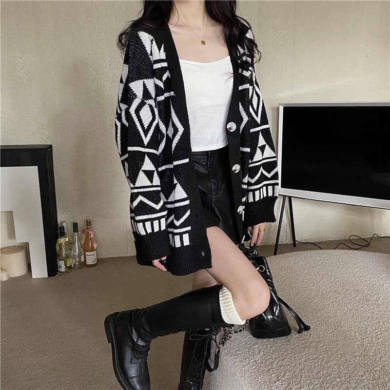 Oversized Knitted Cardigan