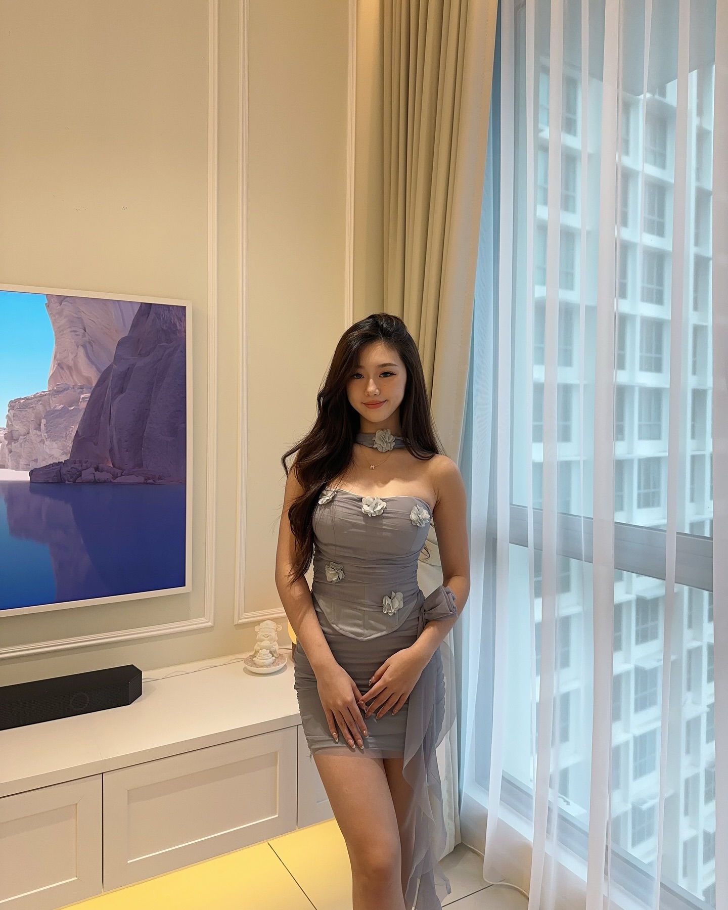 Mesh Halter Tube Top & Skirt Set