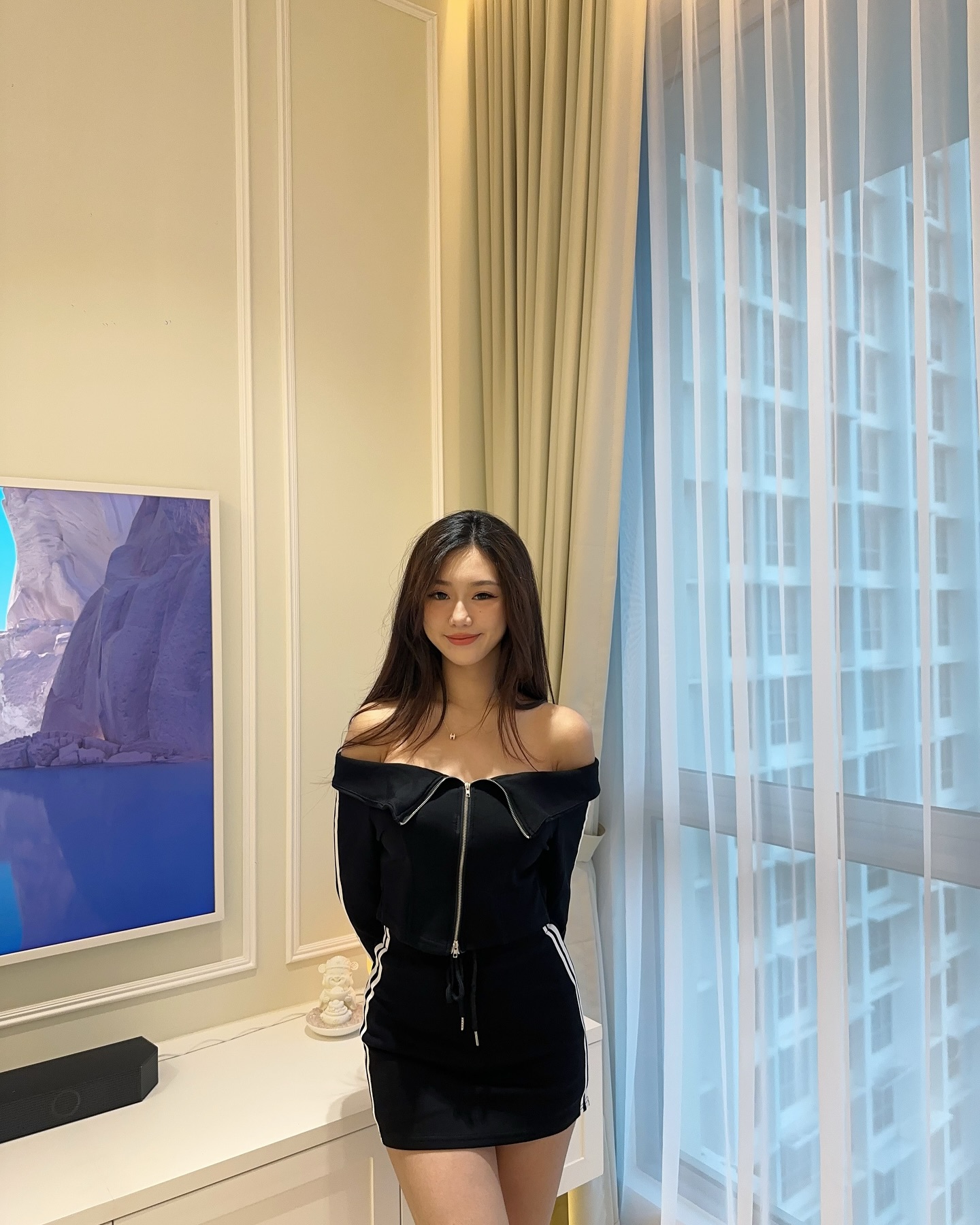 Off Shoulder Blouse & Skirt Set