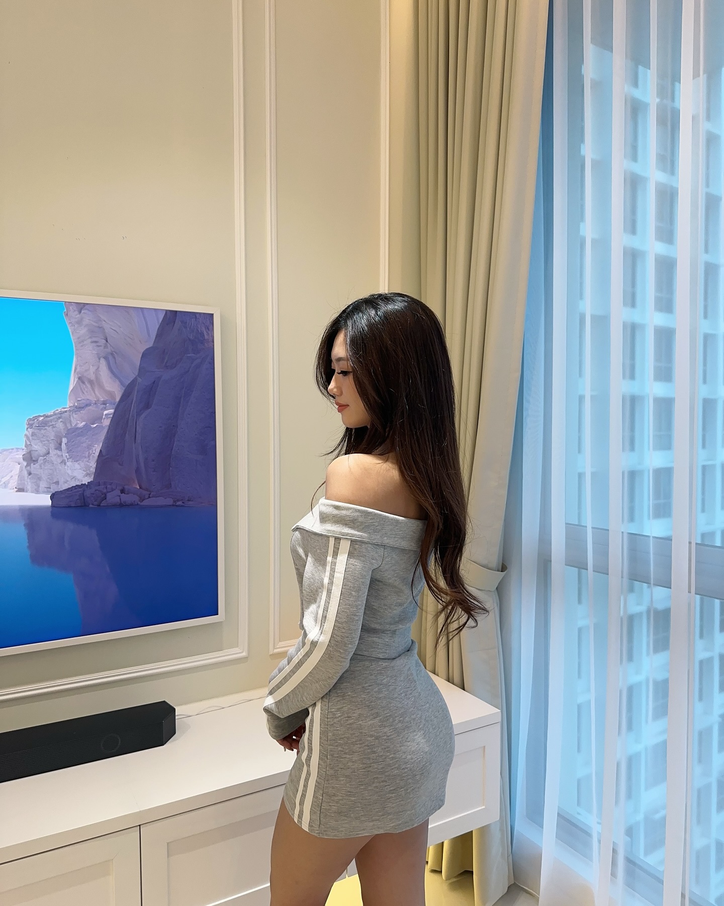 Off Shoulder Blouse & Skirt Set