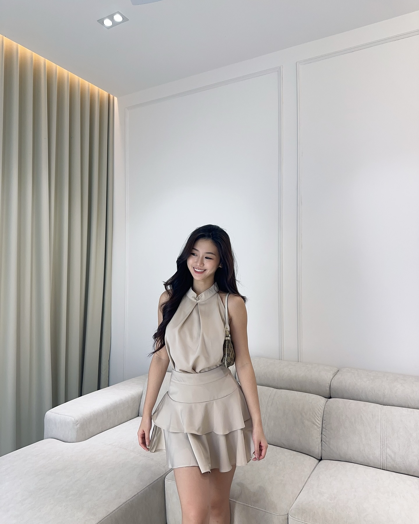 Halter Blouse & Skirt Set