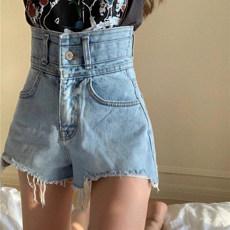 Rena denim high waist shorts
