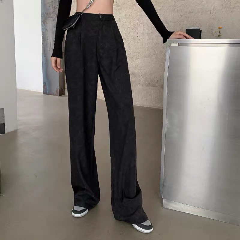 Wide-leg suit trouser