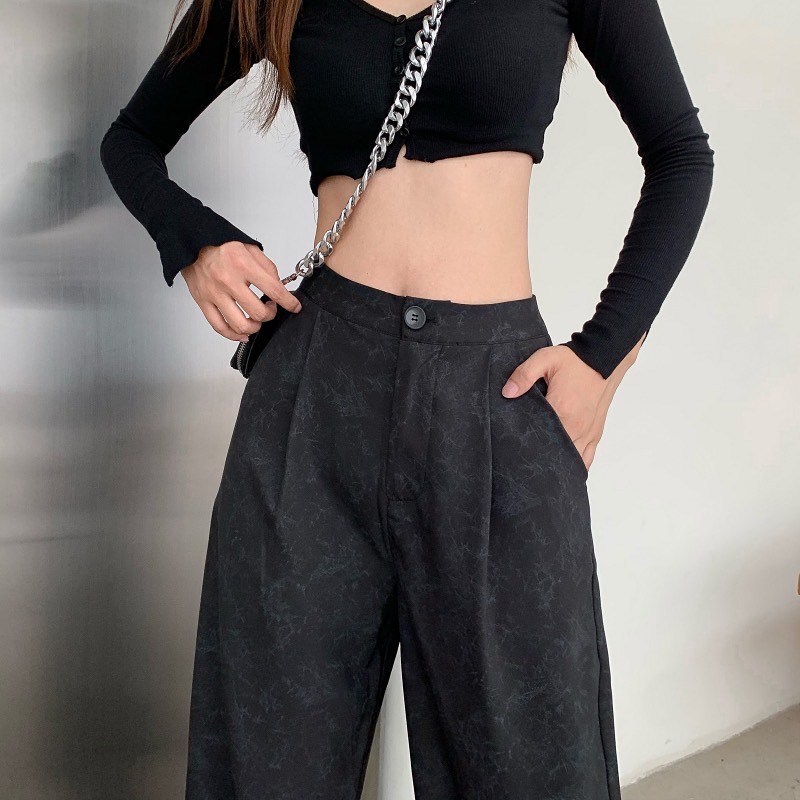 Wide-leg suit trouser