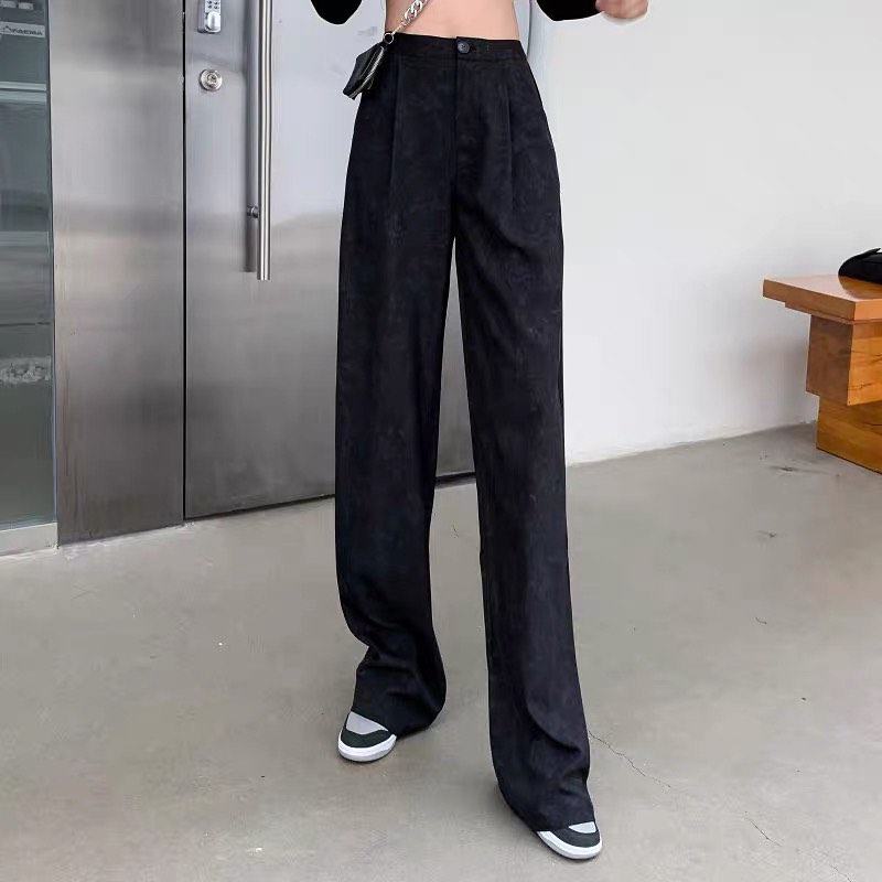 Wide-leg suit trouser